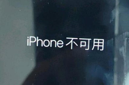 细水乡苹果服务网点分享锁屏界面显示“iPhone 不可用”如何解决 